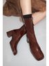 Miista Burgundy Boots Size 11 - photo 5