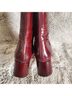 Miista Burgundy Boots Size 11 - photo 12