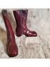 Miista Burgundy Boots Size 11 - photo 7