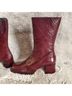 Miista Burgundy Boots Size 11 - photo 9