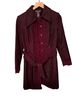 Bisou Bisou Burgundy Coat Size 8 - photo 1