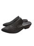 Rebecca Minkoff 100% Leather Stars Black Mule/Clog Size 9 1/2 - photo 1