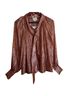Sézane Tan Pink Long Sleeve Blouse Size 8 - photo 1