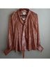 Sézane Tan Pink Long Sleeve Blouse Size 8 - photo 4
