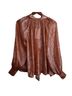 Sézane Tan Pink Long Sleeve Blouse Size 8 - photo 2