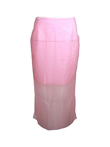 Rejina Pyo Rejina Pyo Midi Skirt in Pink Polyurethane (view 1)