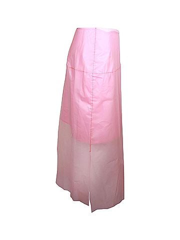 Rejina Pyo Rejina Pyo Midi Skirt in Pink Polyurethane (view 2)