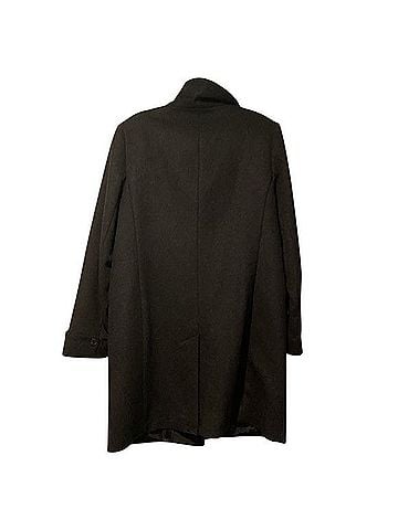 Ralph Lauren Black Label Wool Charcoal Gray Long Trench Coat Overcoat Coat (view 2)