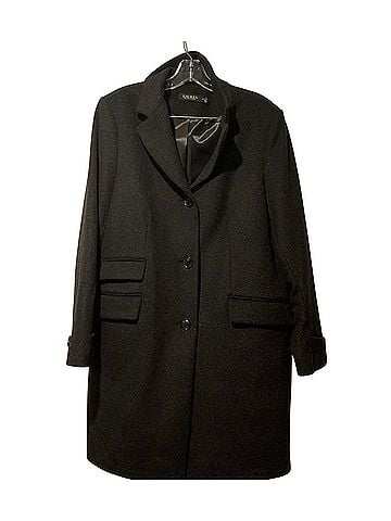 Ralph Lauren Black Label Wool Charcoal Gray Long Trench Coat Overcoat Coat (view 1)