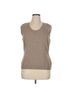 Escada Color Block Tan Ivory Sweater Vest Size XL - photo 1