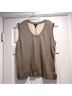Escada Color Block Tan Ivory Sweater Vest Size XL - photo 7