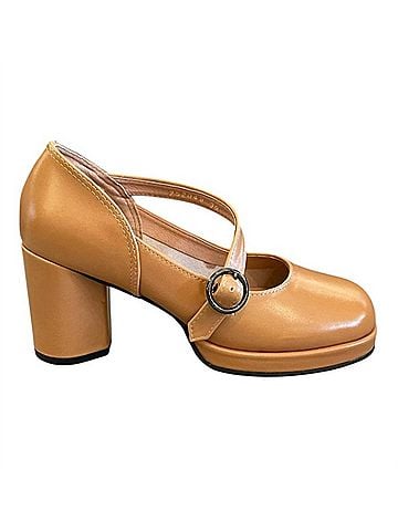 All Black Women's Angle Jane Pump (view 1)