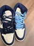 Jordan Blue White Tan Sneakers Size 9 - photo 7
