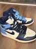 Jordan Blue White Tan Sneakers Size 9 - photo 4