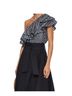 Rebecca Minkoff Checkered-gingham Black White Short Sleeve Blouse Size S - photo 5