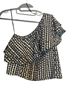 Rebecca Minkoff Checkered-gingham Black White Short Sleeve Blouse Size S - photo 1