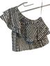 Rebecca Minkoff Checkered-gingham Black White Short Sleeve Blouse Size S - photo 2