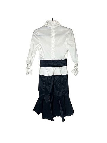 Tadashi Collared Faux Wrap Tie Waist Dress Casual Dress (view 2)
