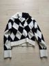 & Other Stories Argyle Black White Pullover Sweater Size XS - photo 5