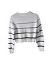 Z Supply Stripes White Black Pullover Sweater Size M - photo 2