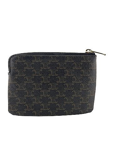Céline CELINE Triomphe Coin Purse, Card Holder, Wallet, Brown (view 2)