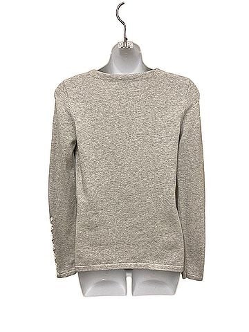 J. McLaughlin Rianna Crewneck Lace Up Sleeve Pullover Sweater (view 2)
