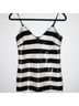 L'Agence 100% Polyester Stripes Black Gold Cocktail Dress Size 0 - photo 4