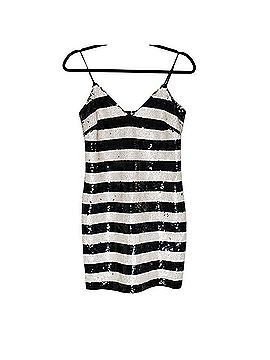L'Agence Elora Sequin Stripe Mini Dress Cocktail Dress (view 1)