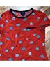 Maeve Print Red Short Sleeve Blouse Size 4 - photo 4