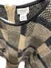Club Monaco Plaid Black Brown Tan Pullover Sweater Size XS - photo 3