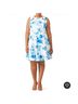 Jay Godfrey Floral Blue White Cocktail Dress Size 20 - photo 5