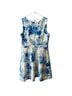 Jay Godfrey Floral Blue White Cocktail Dress Size 20 - photo 2