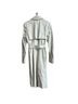 Bill Blass 100% Polyurethane 100% Linen Snake Print Multi Color Trenchcoat Size 6 - photo 2
