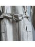 Bill Blass 100% Polyurethane 100% Linen Snake Print Multi Color Trenchcoat Size 6 - photo 7