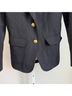 J.Crew 100% Wool Black Gold Blazer Size The size is a 00 - photo 7