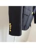 J.Crew 100% Wool Black Gold Blazer Size The size is a 00 - photo 9