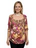 St. John Floral Multi Color Short Sleeve Blouse Size L - photo 1