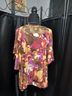 St. John Floral Multi Color Short Sleeve Blouse Size L - photo 11