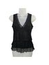 Nine West 98% Nylon 2% Spandex 100% Polyester Solid Black Sleeveless Top Size XS - photo 1