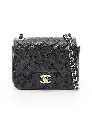 Chanel CHANEL Mini Matelasse Shoulder Bag/Handbag in Calfskin Leather (Cowhide) for Women, Black (view 1)
