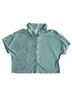 Andie Blue Short Sleeve Button-Down Shirt Size L - photo 1