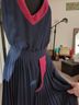 Pink Martini Color Block Blue Red Cocktail Dress Size XS - photo 4