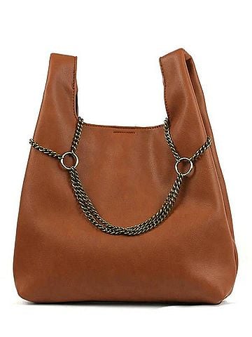 Street Level Women's Tote With Chain Detail Bag (view 1)