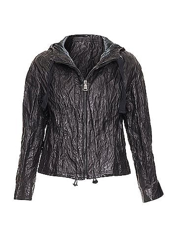 Prada Prada Vintage lambskin crinkled hooded jacket (view 1)