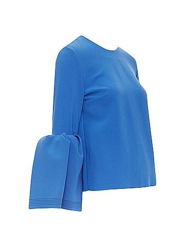 Roksanda Roksanda ruched bell sleeve structured top (view 1)