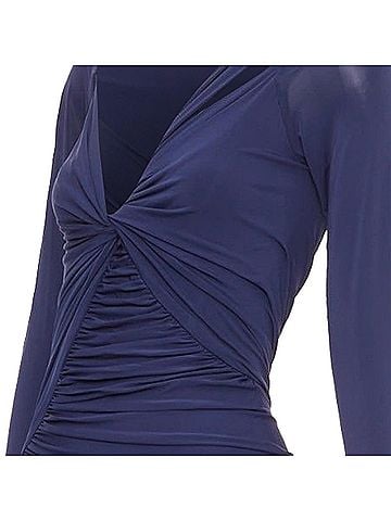 Donna Karan New York Donna Karan cold shoulder lunge neck draped grecian gown dress (view 2)