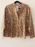 Mango 100% Cotton Floral Multi Color Long Sleeve Button-Down Shirt Size 4 - photo 4