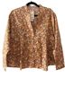 Mango 100% Cotton Floral Multi Color Long Sleeve Button-Down Shirt Size 4 - photo 1