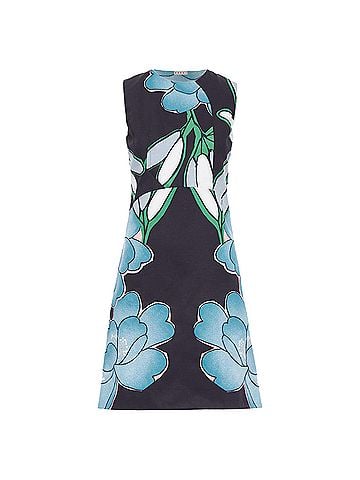 MARNI Marni cotton linen large flower print shift dress (view 1)