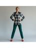 Escada by Margaretha Ley 100% Wool Plaid Multi Color Wool Blazer Size 10 - photo 4